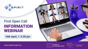 SPIRIT Open Call 1 Webinar: check out the recording and slides! 